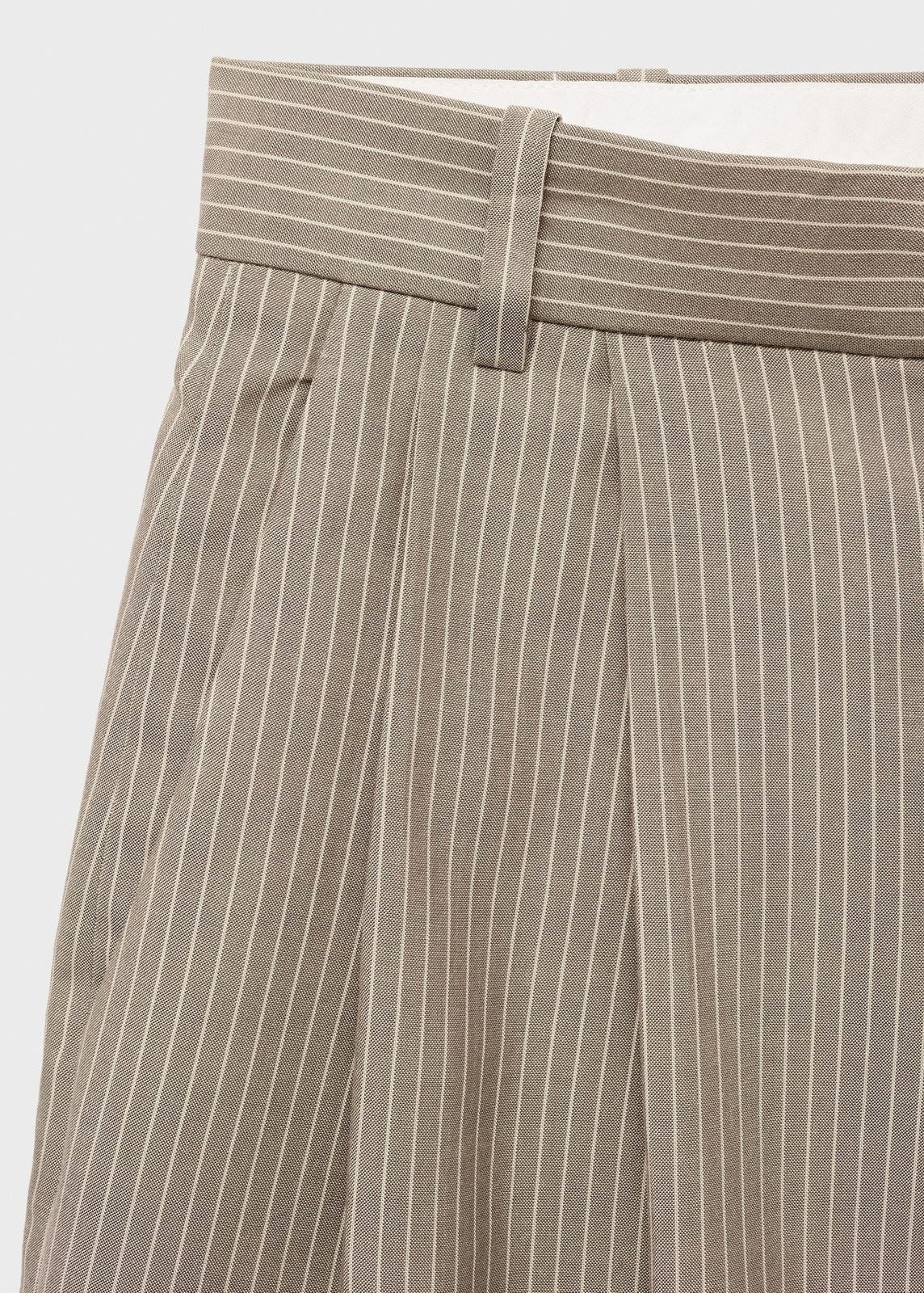 Mango Striped suit bermuda shorts - Medium Brown 7 Shaws Department Stores