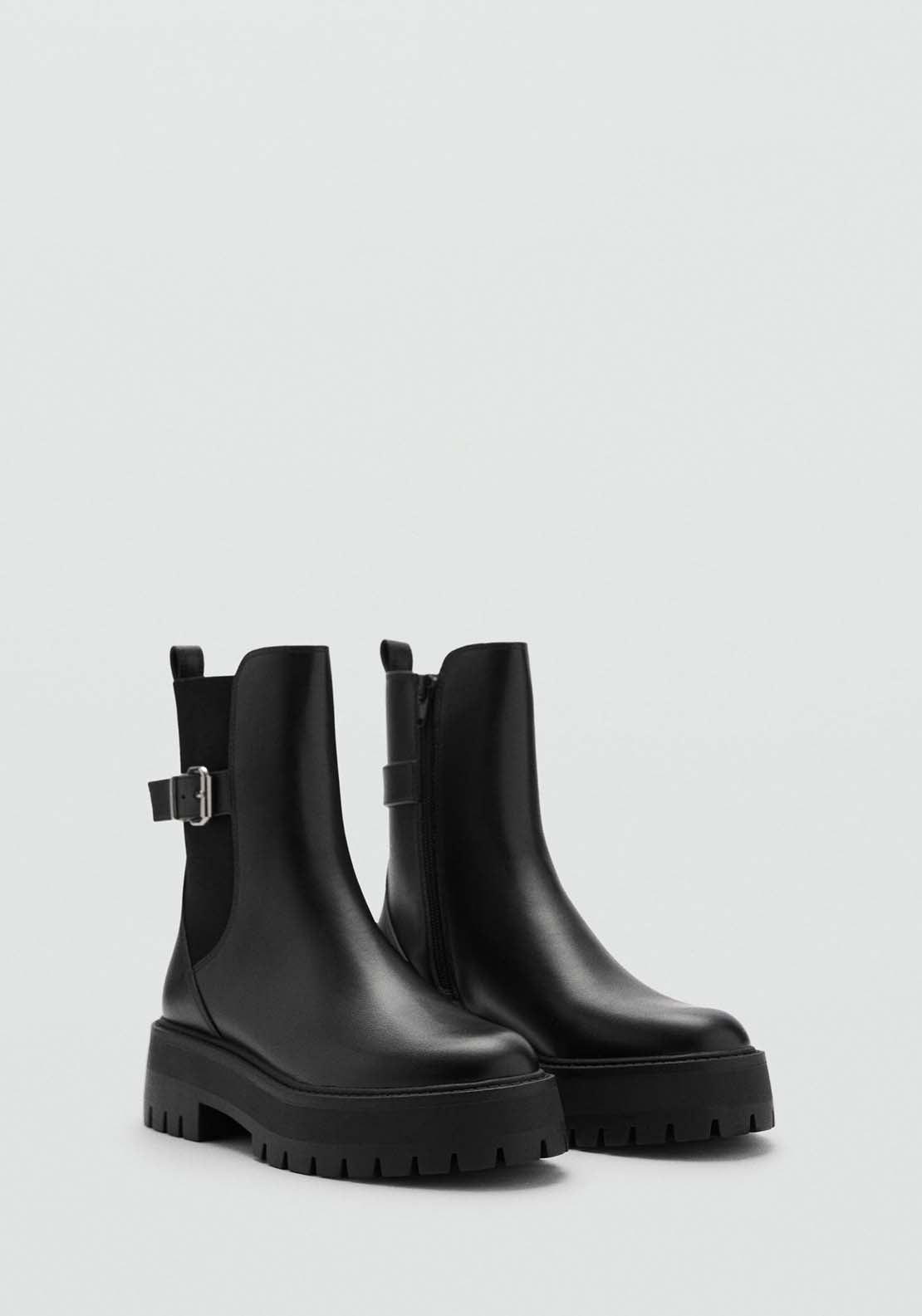 Mango Ankle Boots Kondor - Black 1 Shaws Department Stores