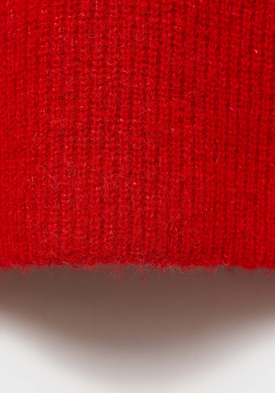 Mango V-neck knit sweater - Red 5 Shaws Department Stores