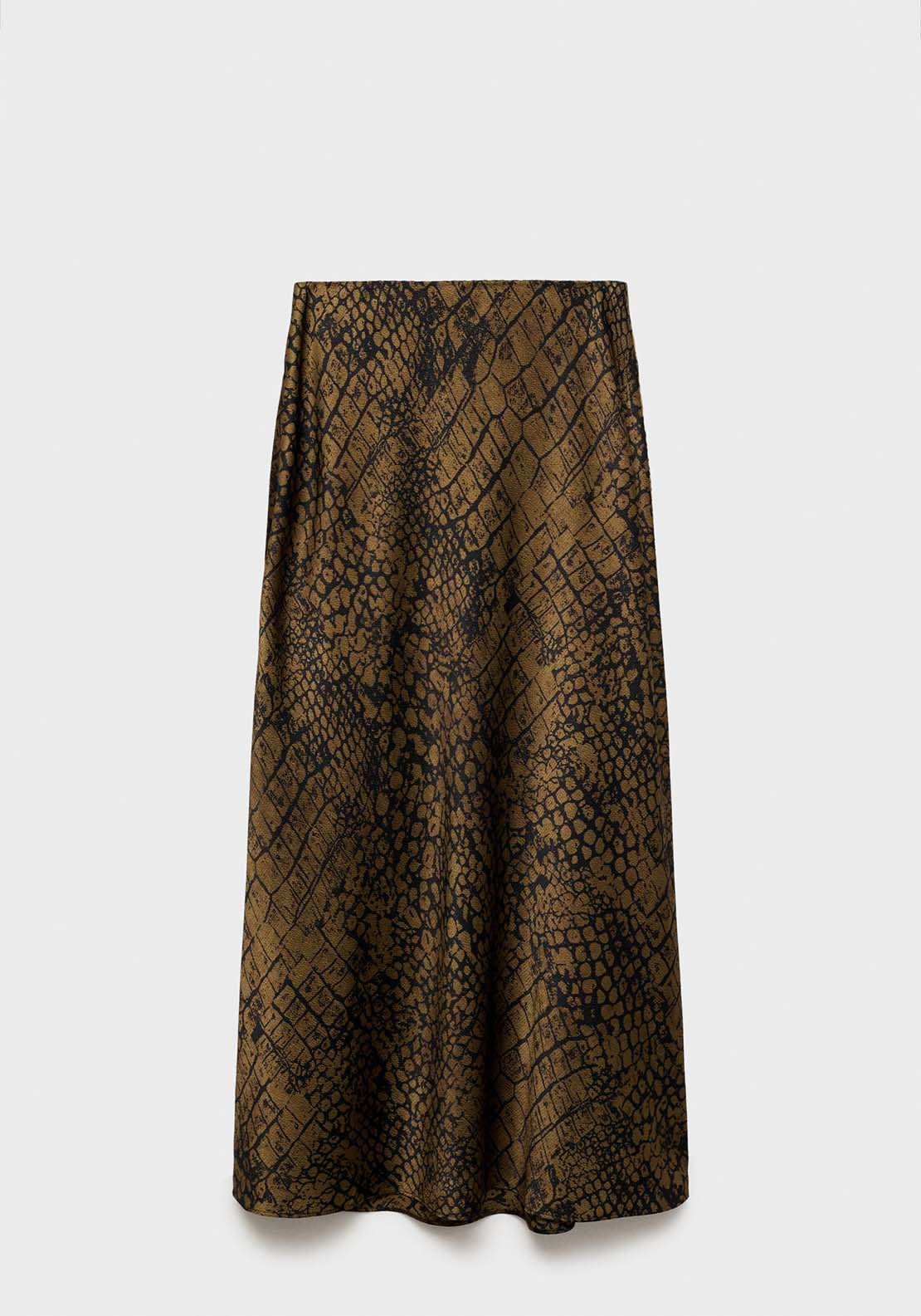 Mango Coco print flared skirt - Brown 8 Shaws Department Stores