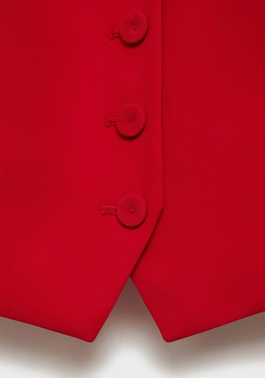 Mango Vest Iguana - Red 9 Shaws Department Stores