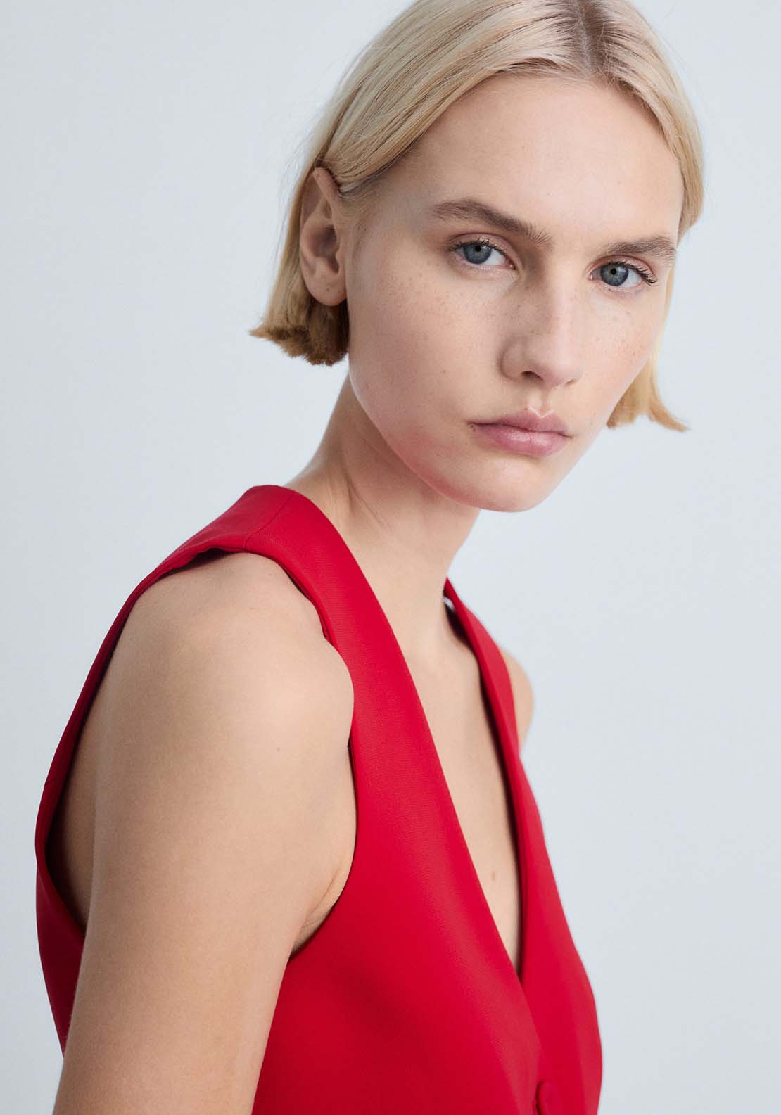 Mango Vest Iguana - Red 3 Shaws Department Stores