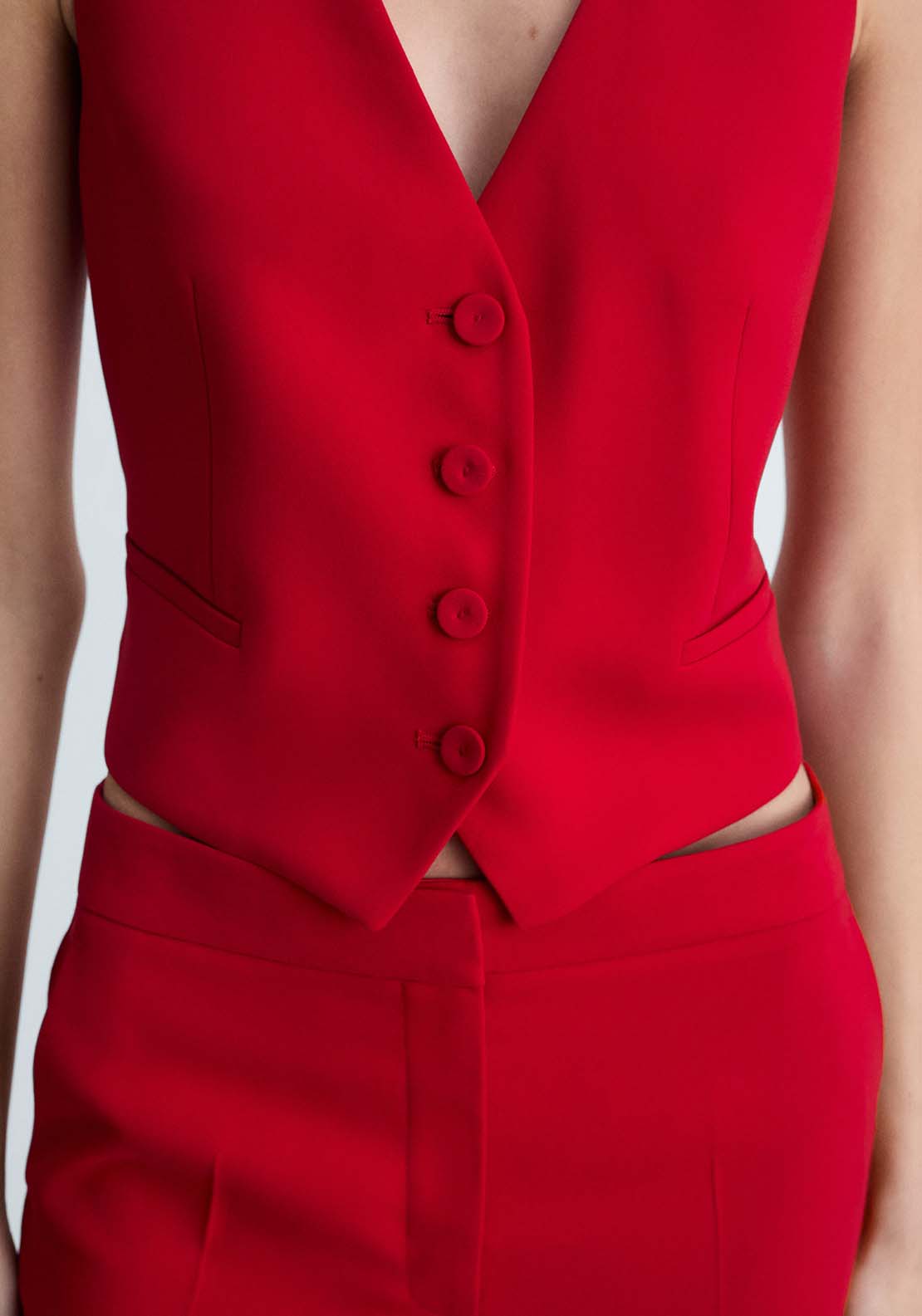 Mango Vest Iguana - Red 2 Shaws Department Stores