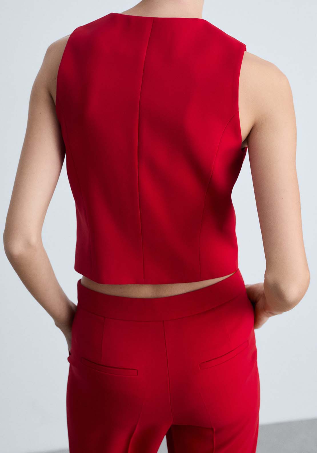 Mango Vest Iguana - Red 4 Shaws Department Stores