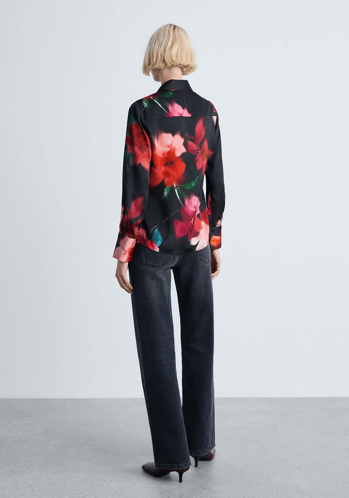 Mango Shirt Soffy - Black 3 Shaws Department Stores
