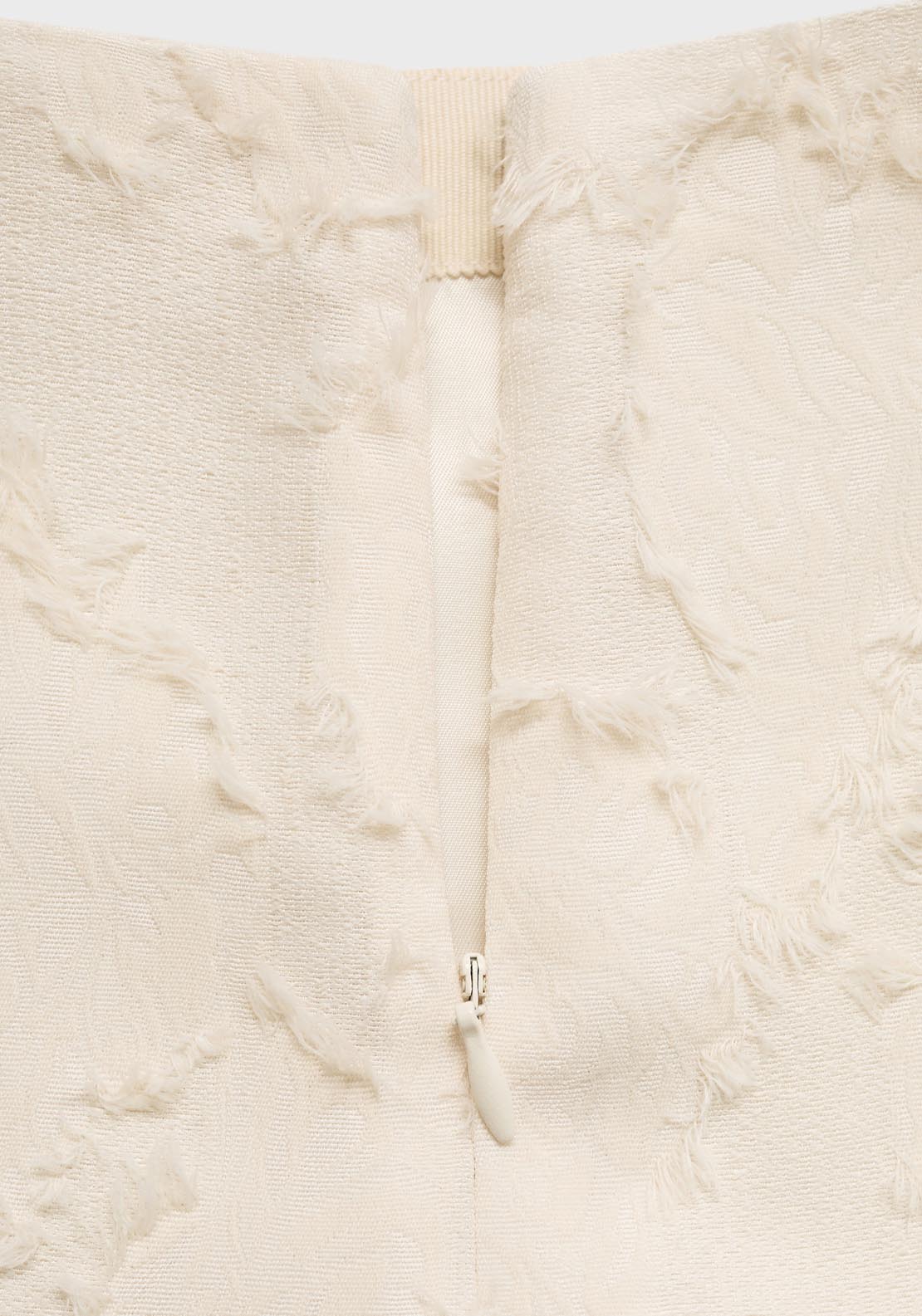 Mango Textured Flared Skirt - Beige 8 Shaws Department Stores