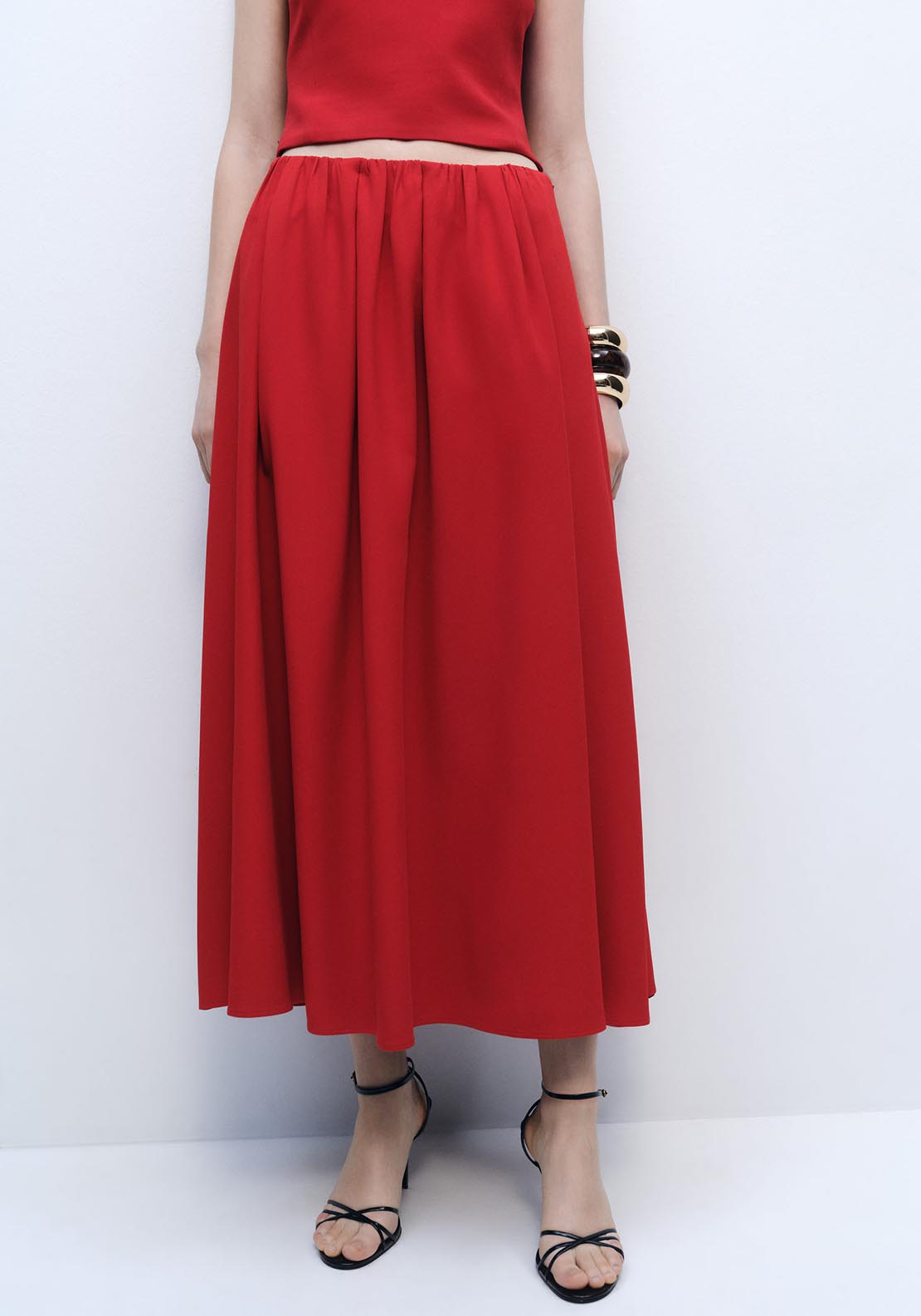 Mango Skirt - Red 1 Shaws Department Stores