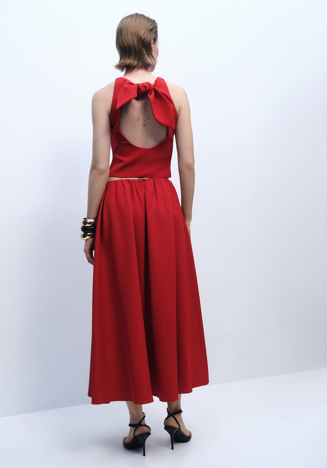 Mango Skirt - Red 3 Shaws Department Stores