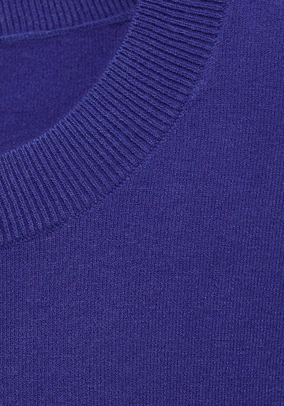 Mango Short Sleeve Fine Knitted Sweater - Medium Blue 4 Shaws Department Stores
