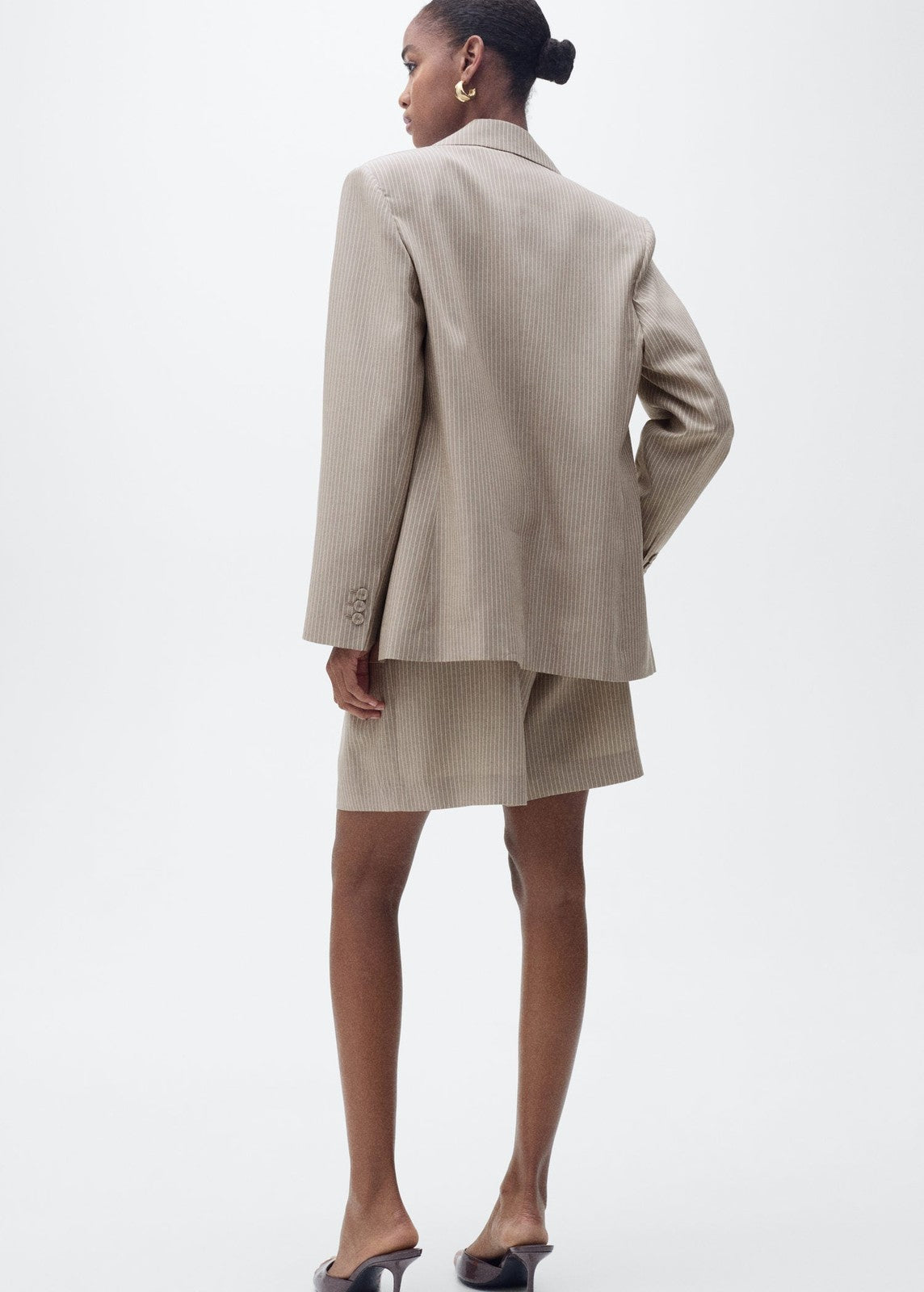 Mango Blazer Vivian - Medium Brown 3 Shaws Department Stores