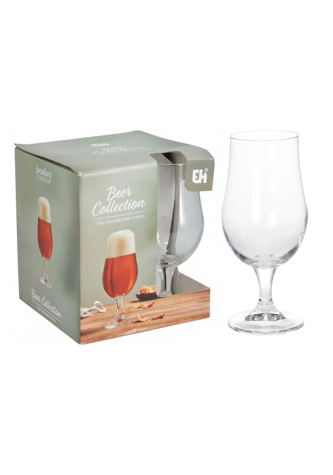 The Home Collection Tulip Beer Glasses Set of 4 - Clear 1 Shaws Department Stores