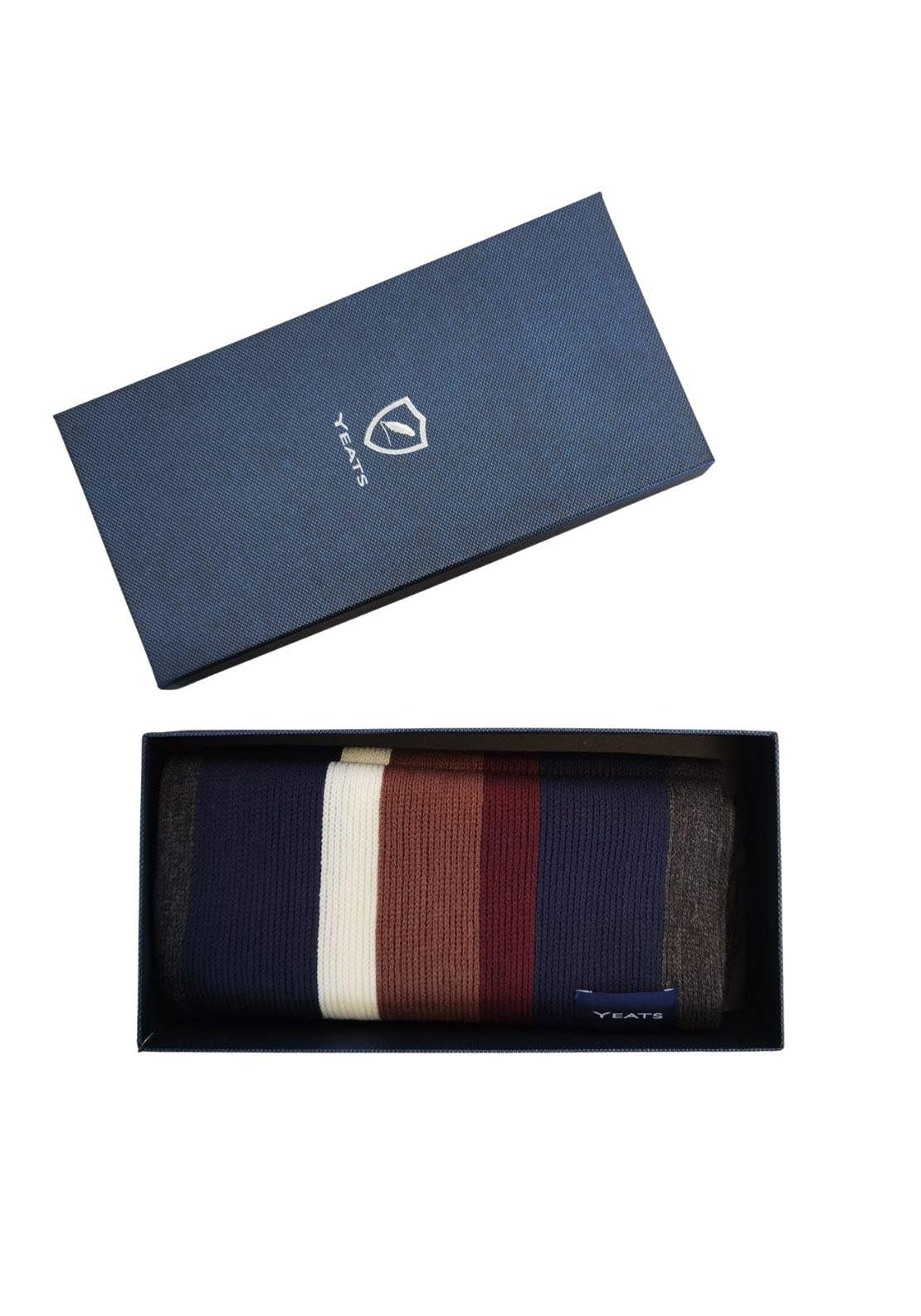 Yeats Boxed Scarves - Brown 1 Shaws Department Stores