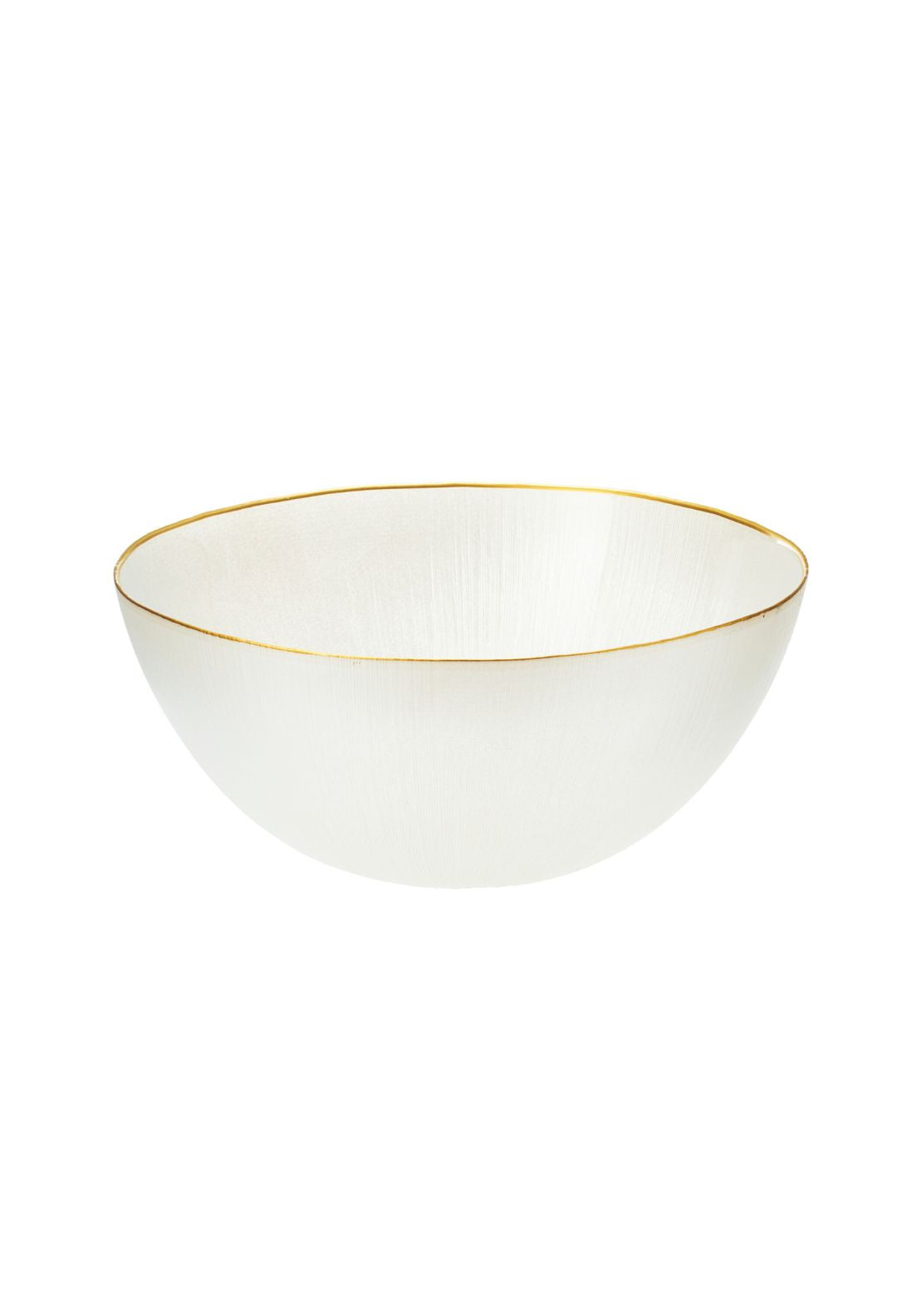 Glass Bowl 28cm - White