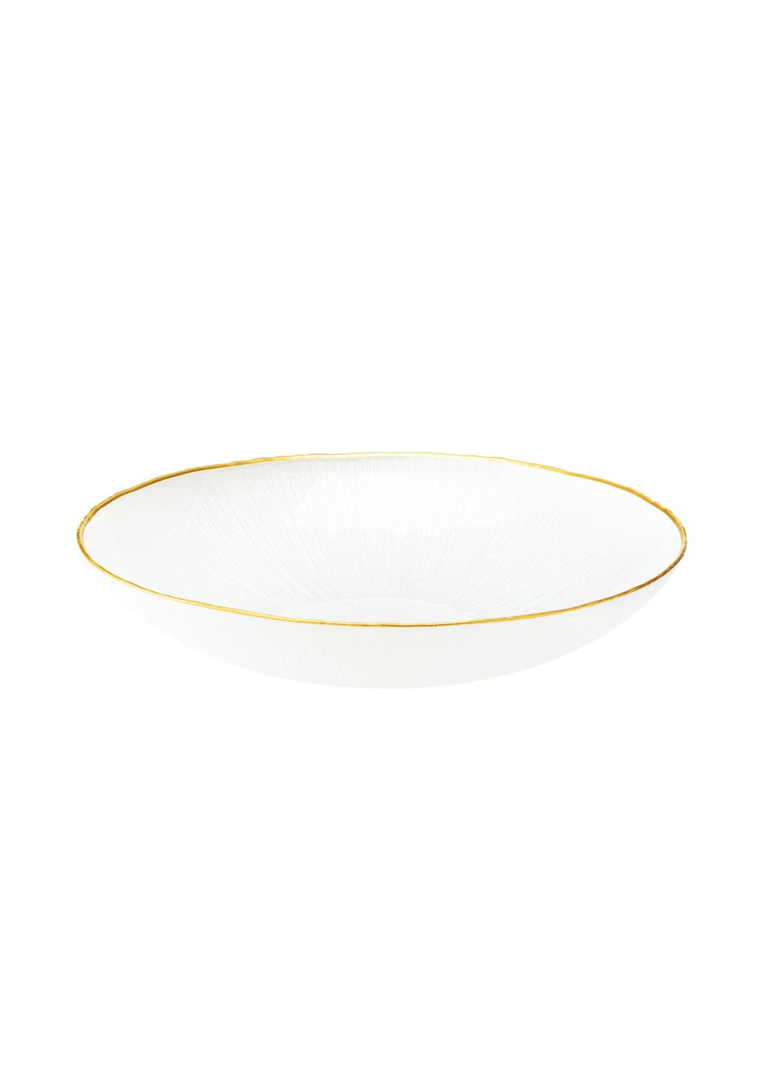 Glass Bowl 30cm - White