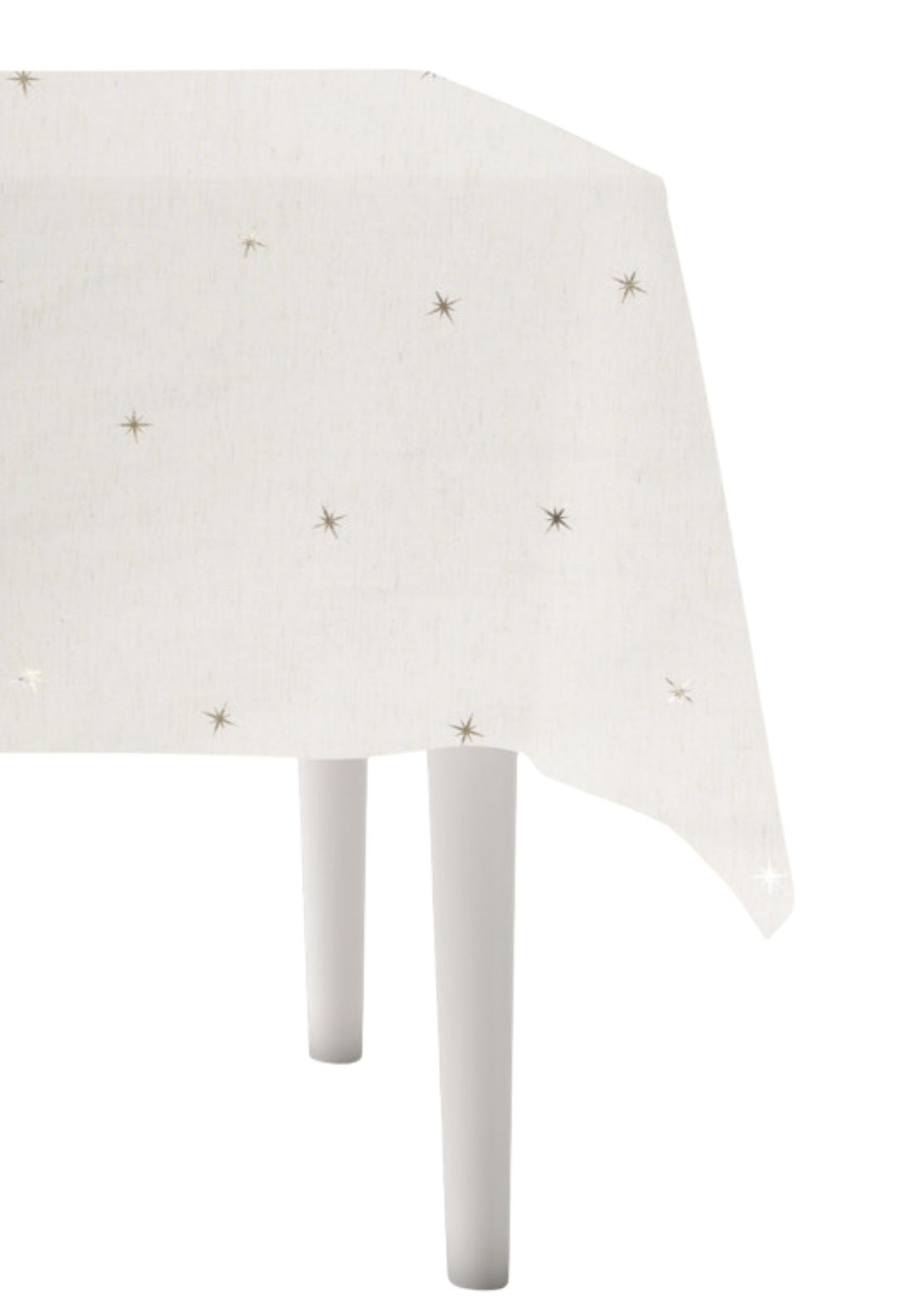 Star Table Cloth - White / Grey