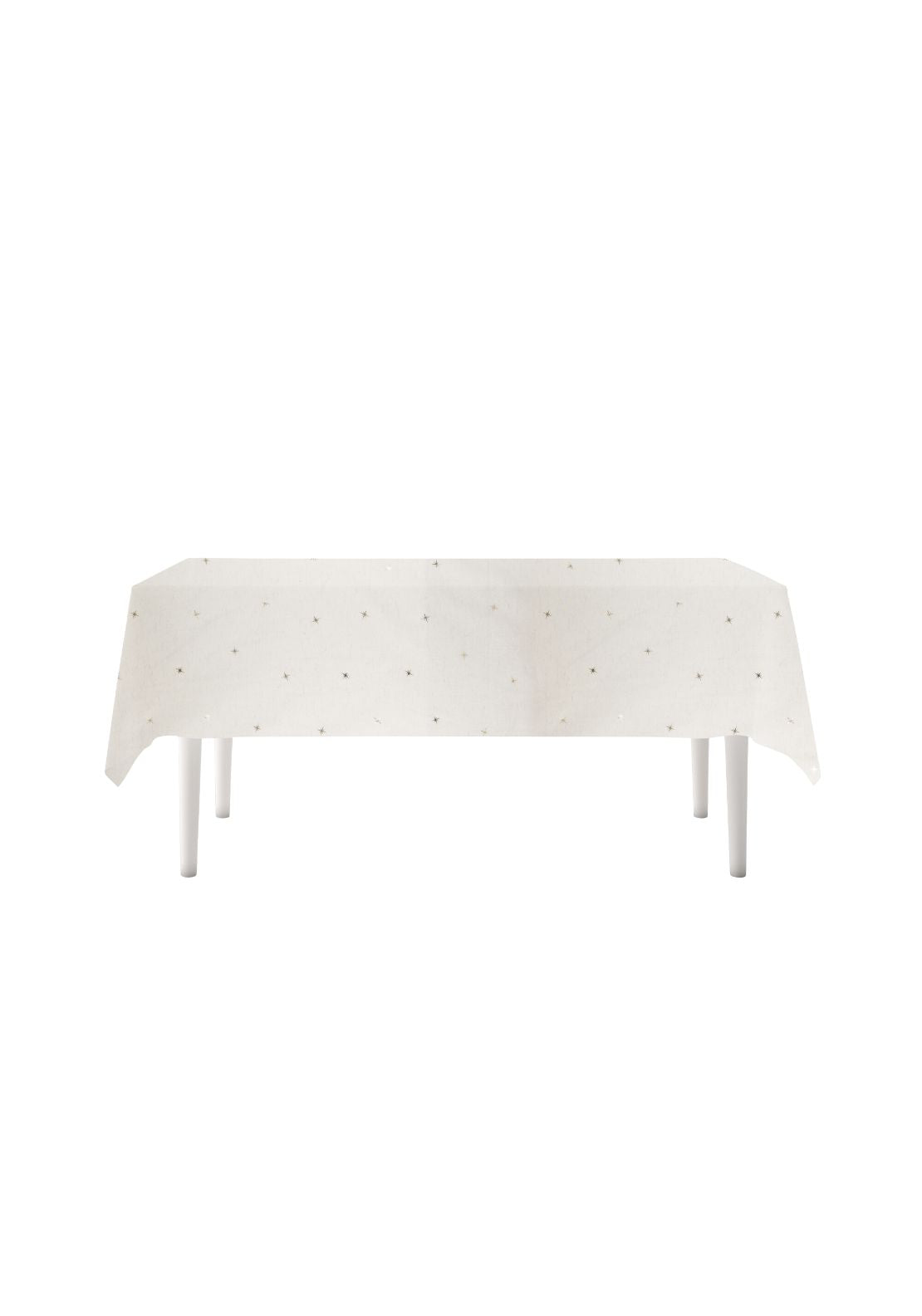 Star Table Cloth - White / Grey