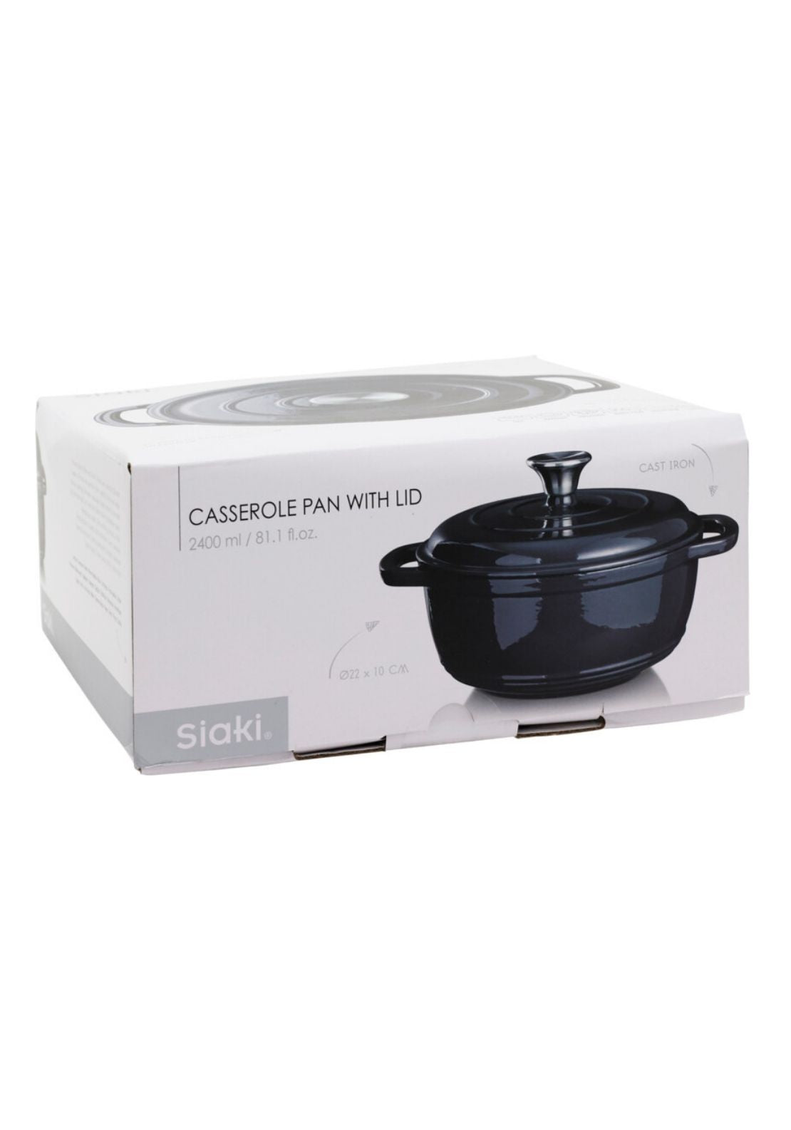 Cast Iron Pan 22cm - Grey