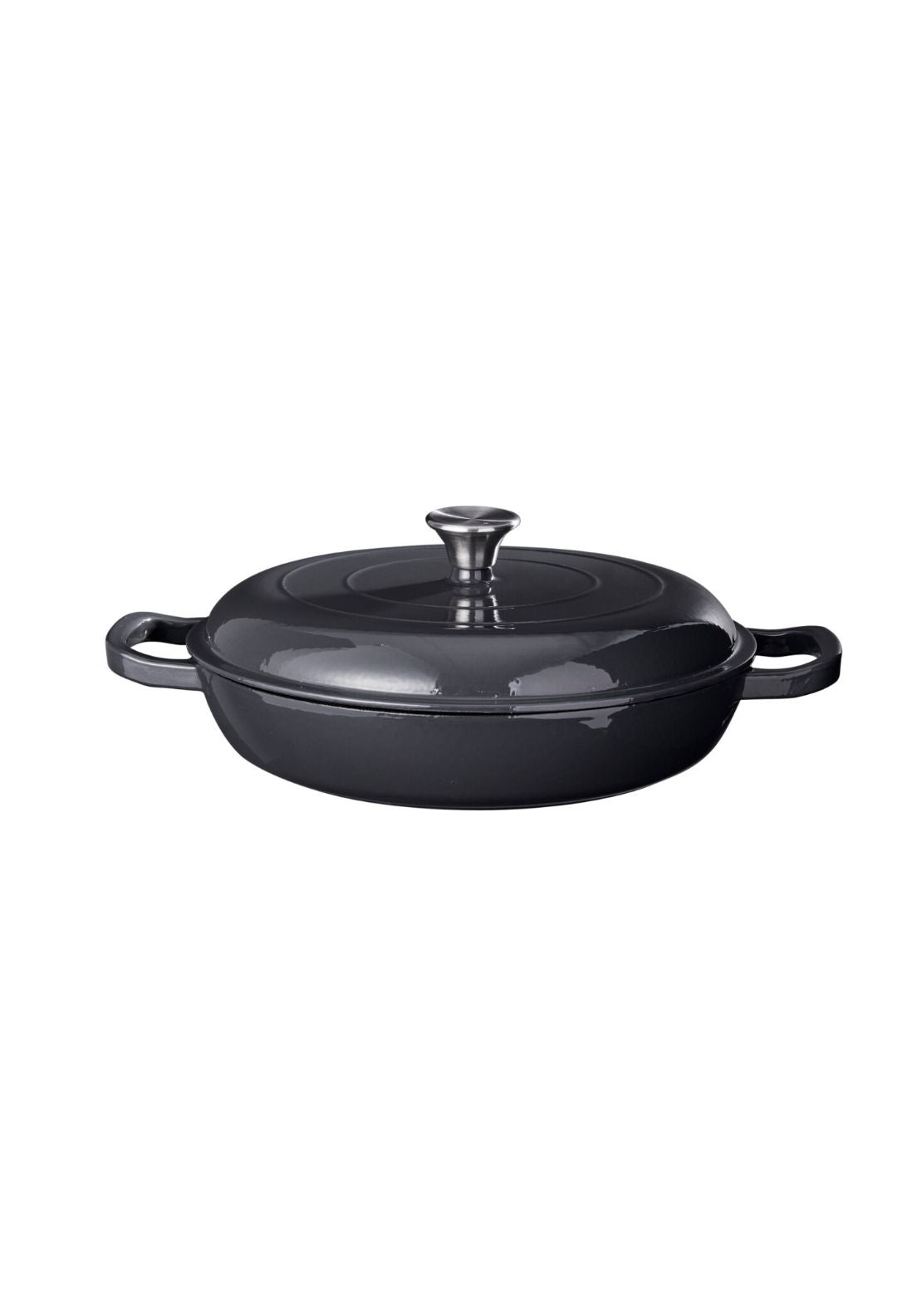Cast Iron Pan 30cm - Grey