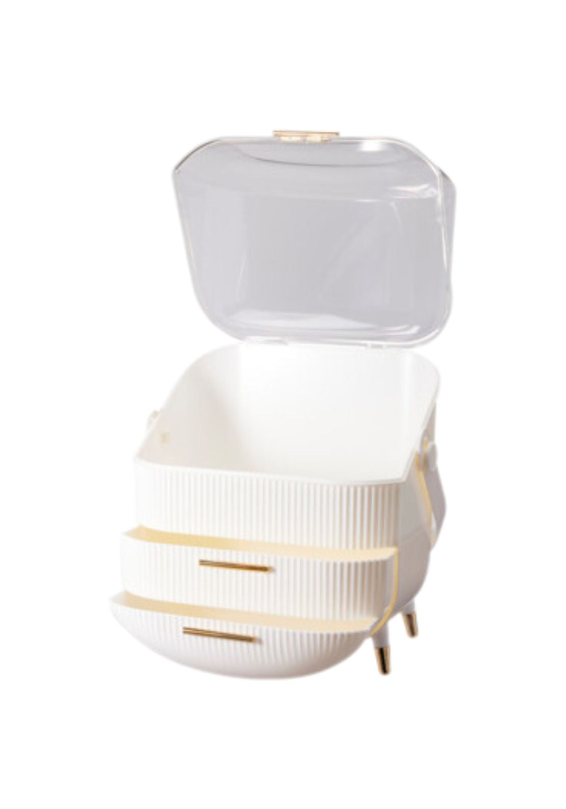 The Home Collection Makeup Beauty Organiser With Drawers - White 3 Shaws Department Stores