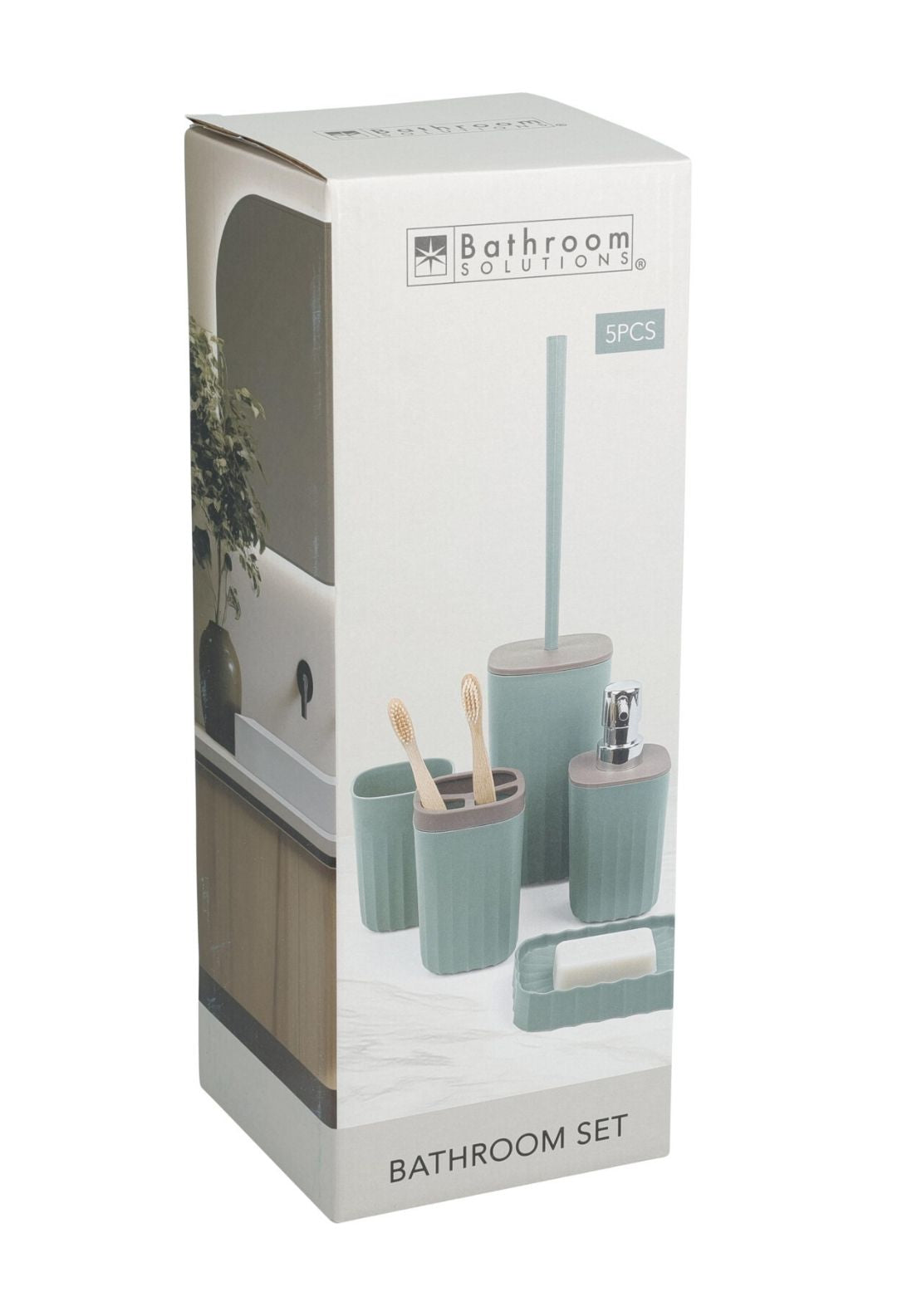 Bathroom Accessories Set of 5 - Green