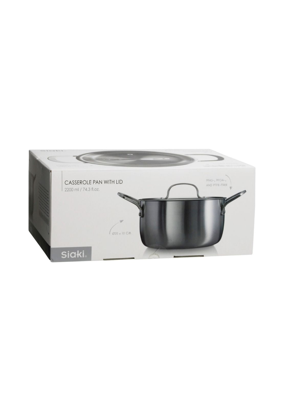 Casserole Pan with Lid 20cm - Grey