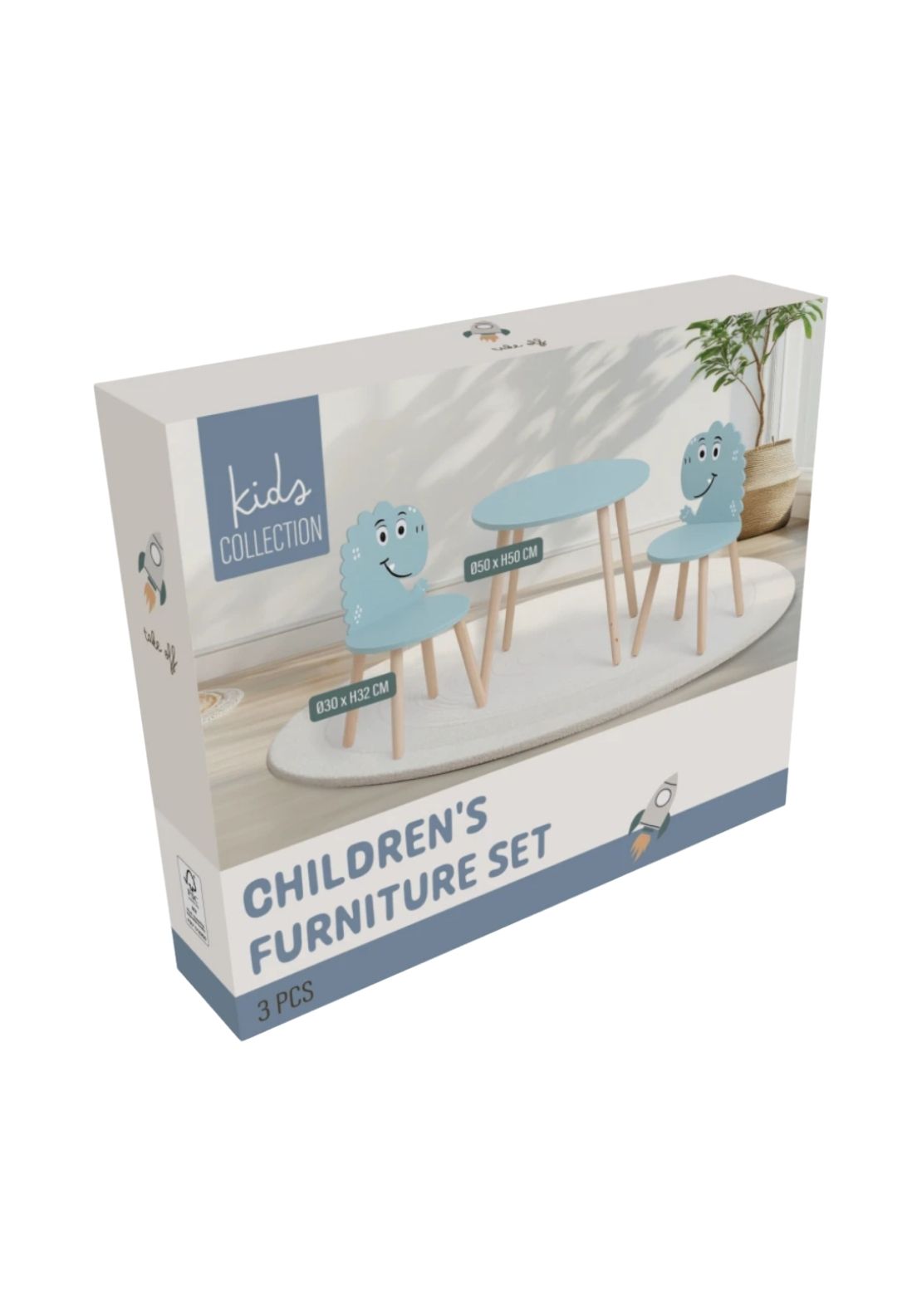 Child Table and Chair Set - Blue