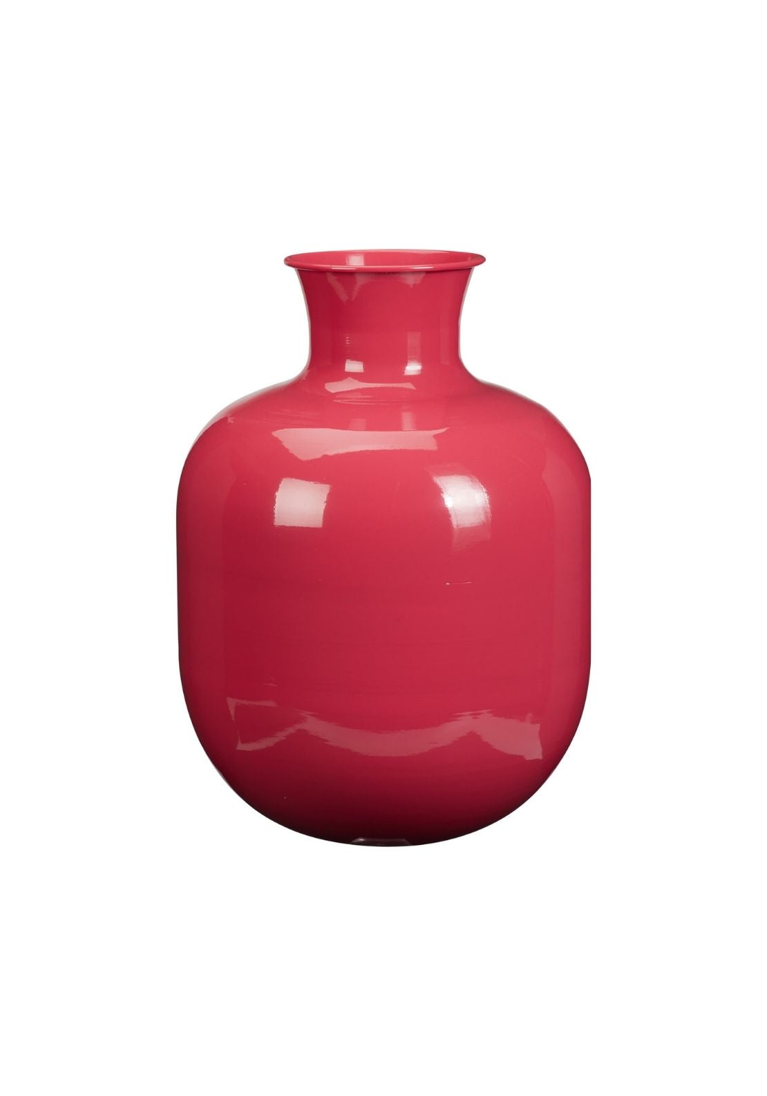 Metal Pink Vase - Pink