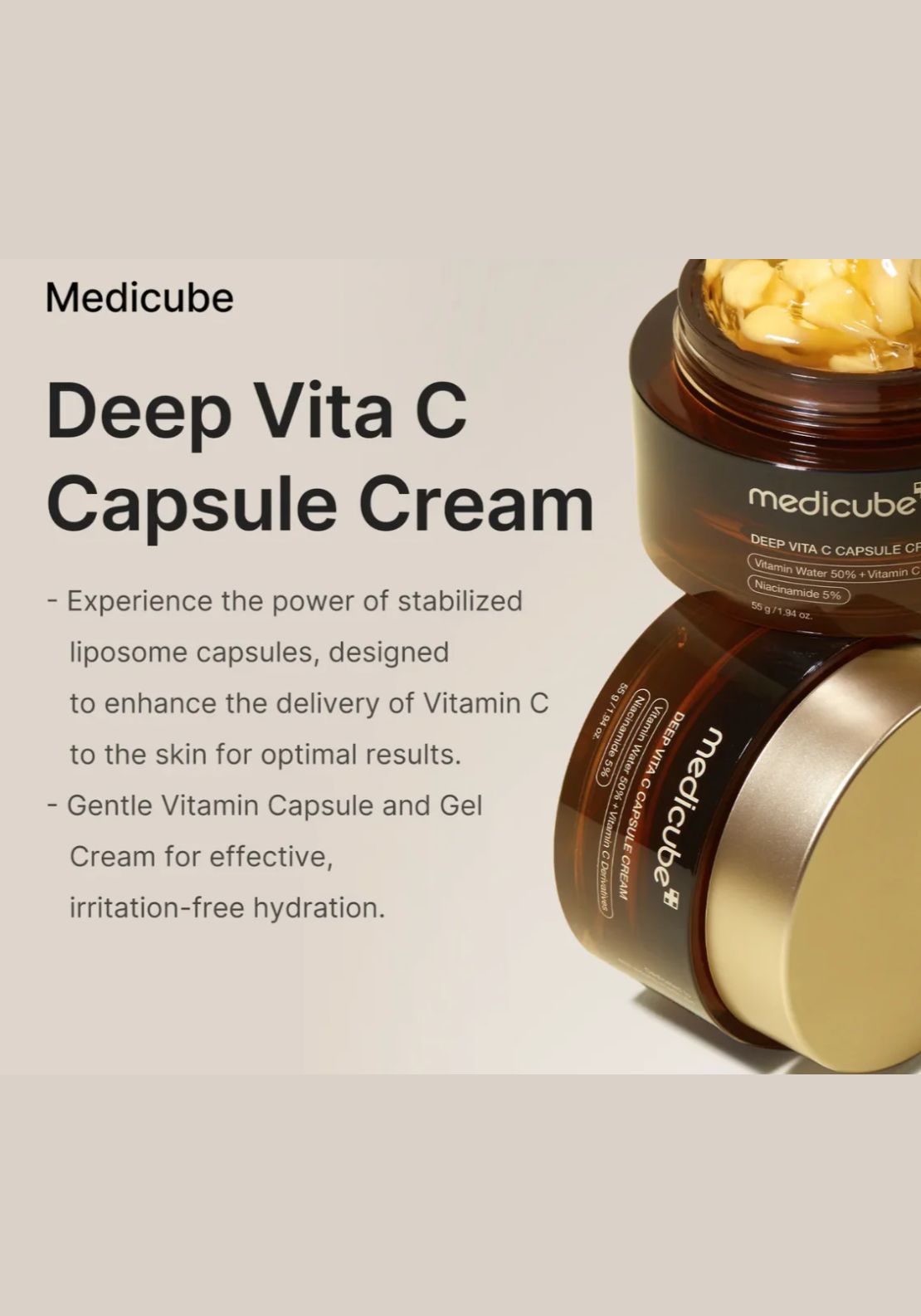Medicube Deep Vita C Capsule Cream - No Colour 6 Shaws Department Stores