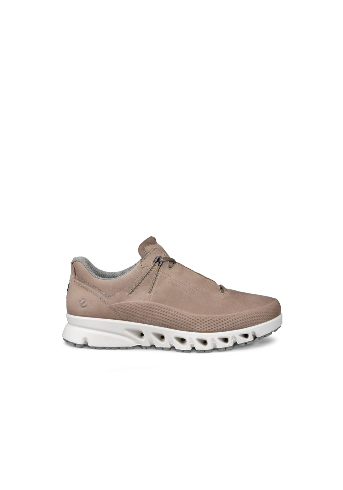 Ecco Multi Vent Lace Trainer - Nutmeg Brown 1 Shaws Department Stores