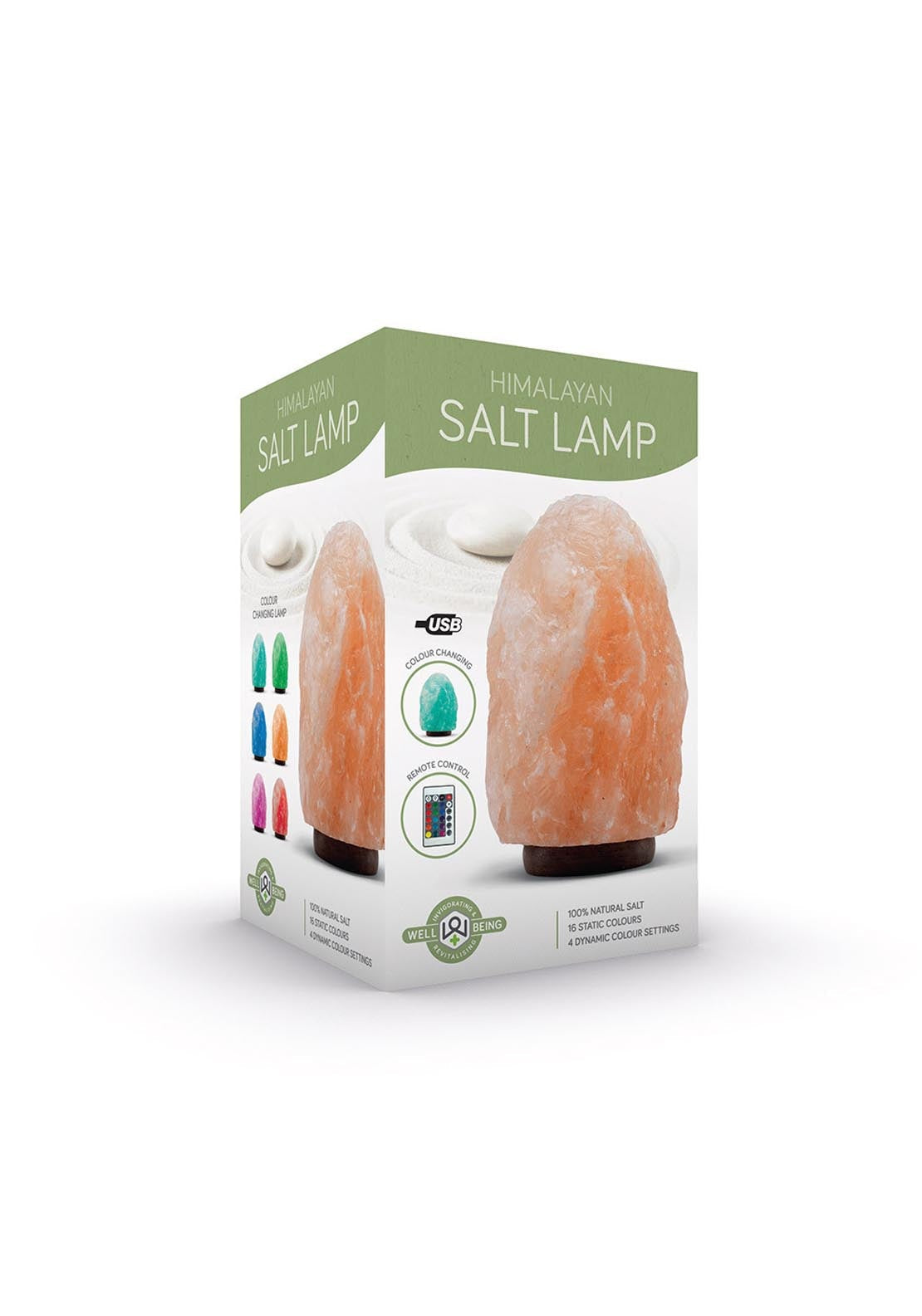 Colour Changing Himalayan USB Salt Lamp - Multi