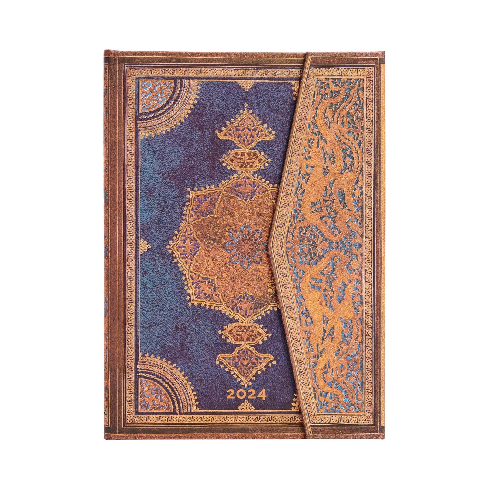Paperblanks Safavid Indigo 2024 HOR Midi 4 Shaws Department Stores