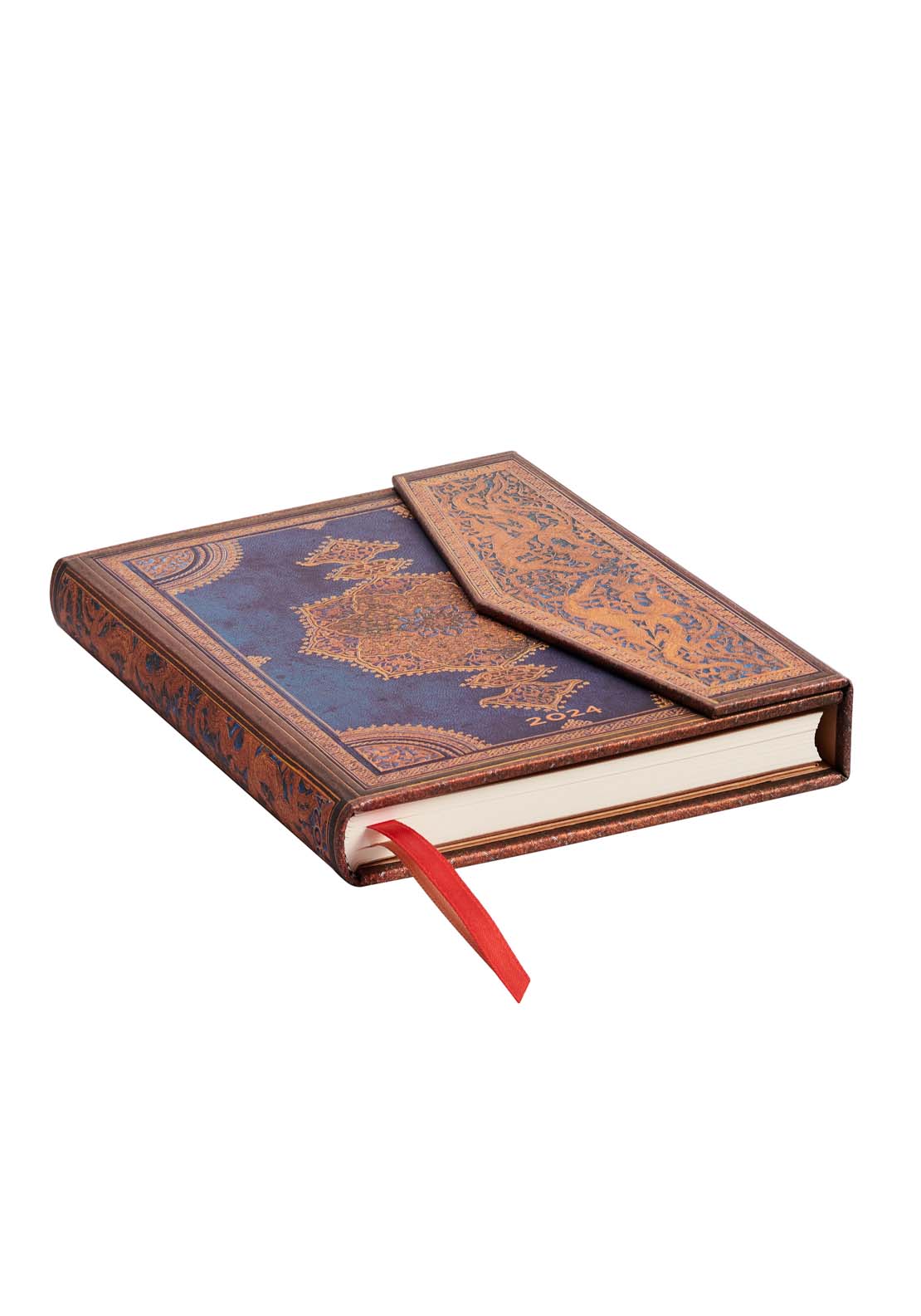 Paperblanks Safavid Indigo 2024 HOR Midi 1 Shaws Department Stores