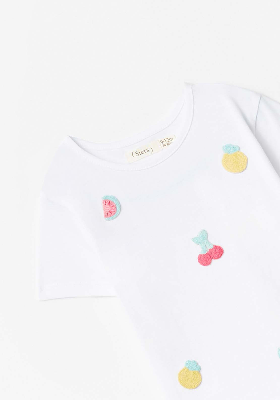 Sfera Fruit Print T-Shirt - White 2 Shaws Department Stores