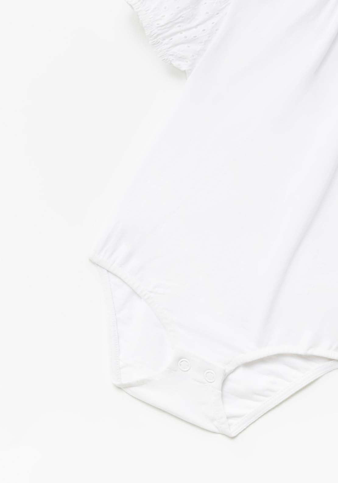 Sfera Detailed Bodysuit - White 2 Shaws Department Stores