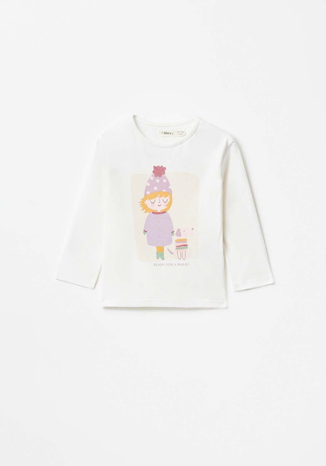 Baby Girl Tshirt Ecru Muneca – Shaws