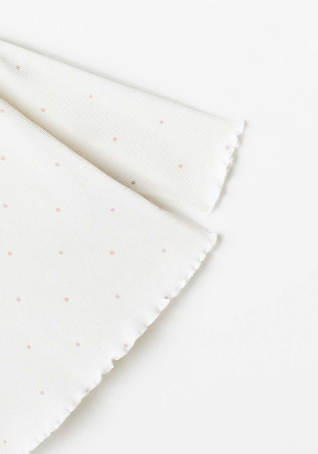 Sfera Long Sleeve Polka Dot Polo Tshirt - White 2 Shaws Department Stores
