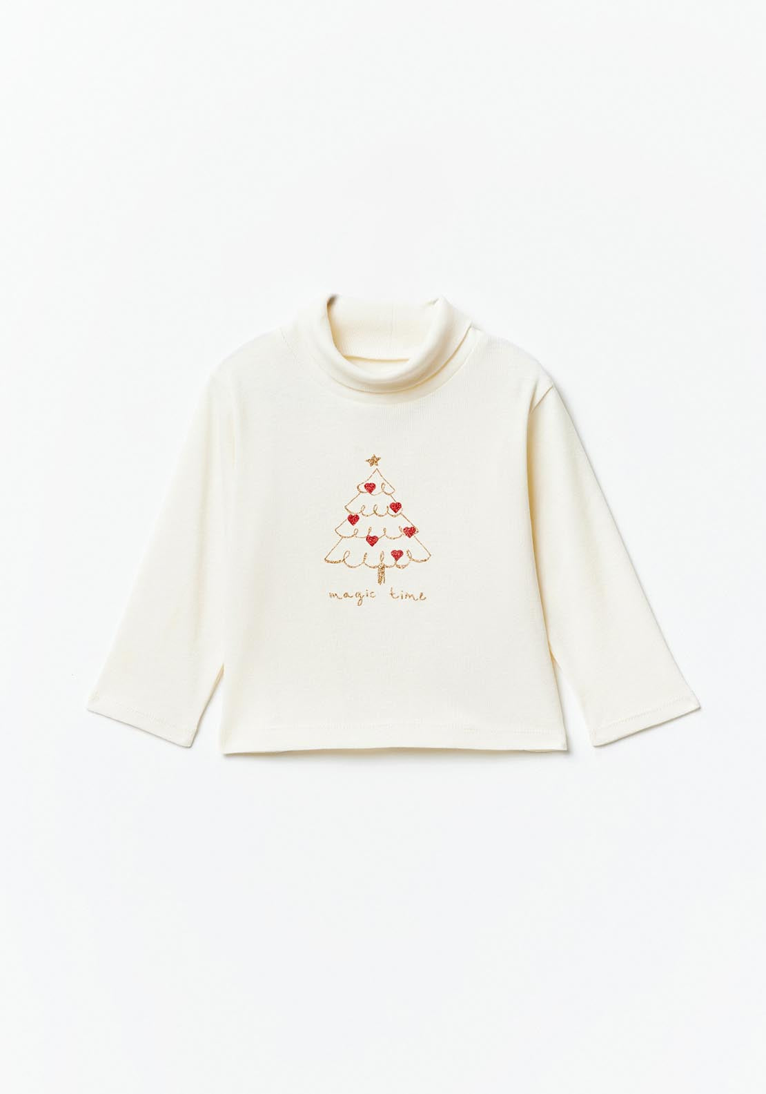 Sfera Ribbed top - White 1 Shaws Department Stores