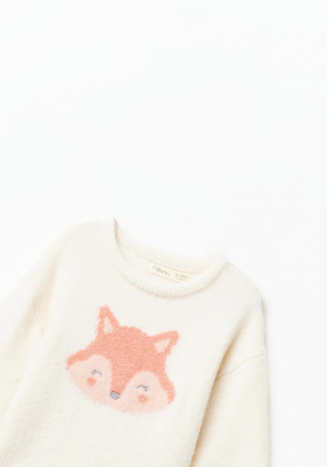 Sfera Bouclé sweater - White 3 Shaws Department Stores