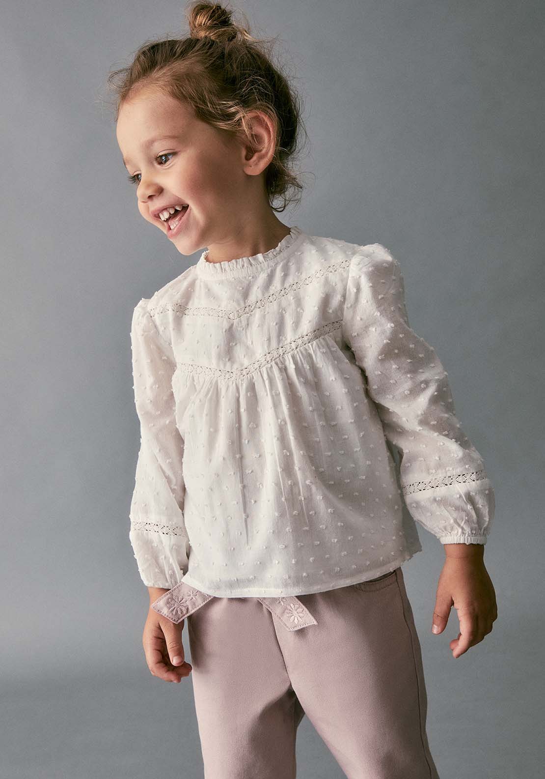 Belted Canvas Trousers - Purple