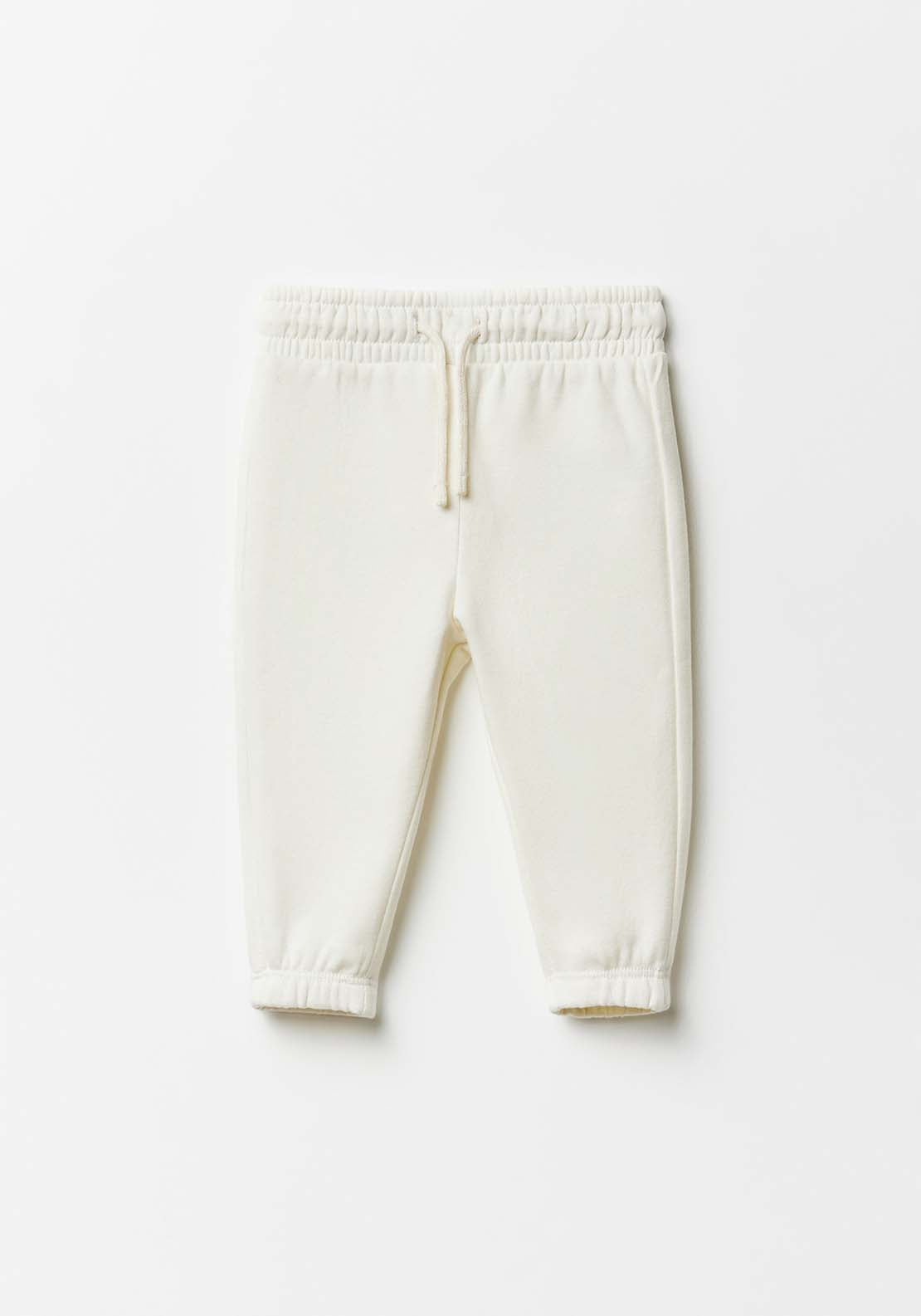 Sfera Baby girl trousers - Ecru 1 Shaws Department Stores