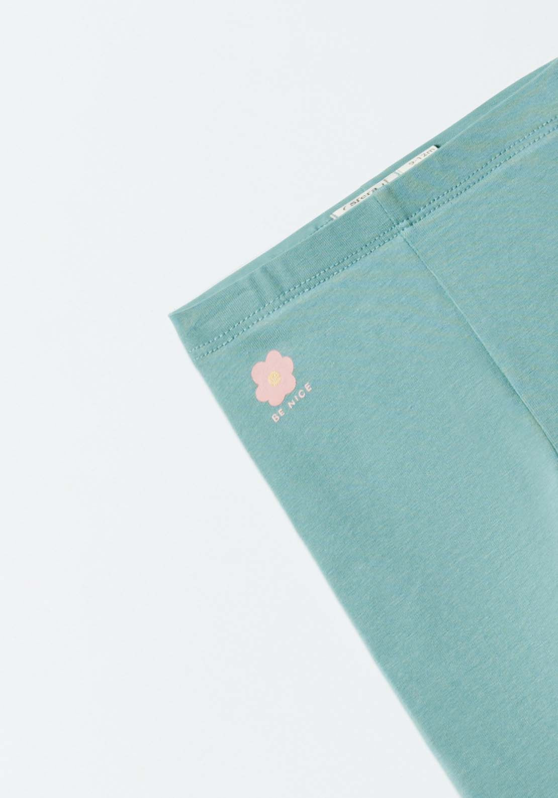 Sfera Plain leggings - Green 3 Shaws Department Stores