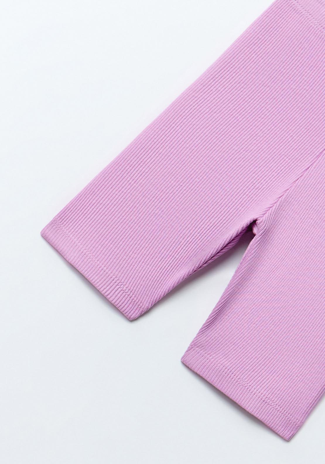 Sfera Lilac ribbed leggings - Lilac 2 Shaws Department Stores