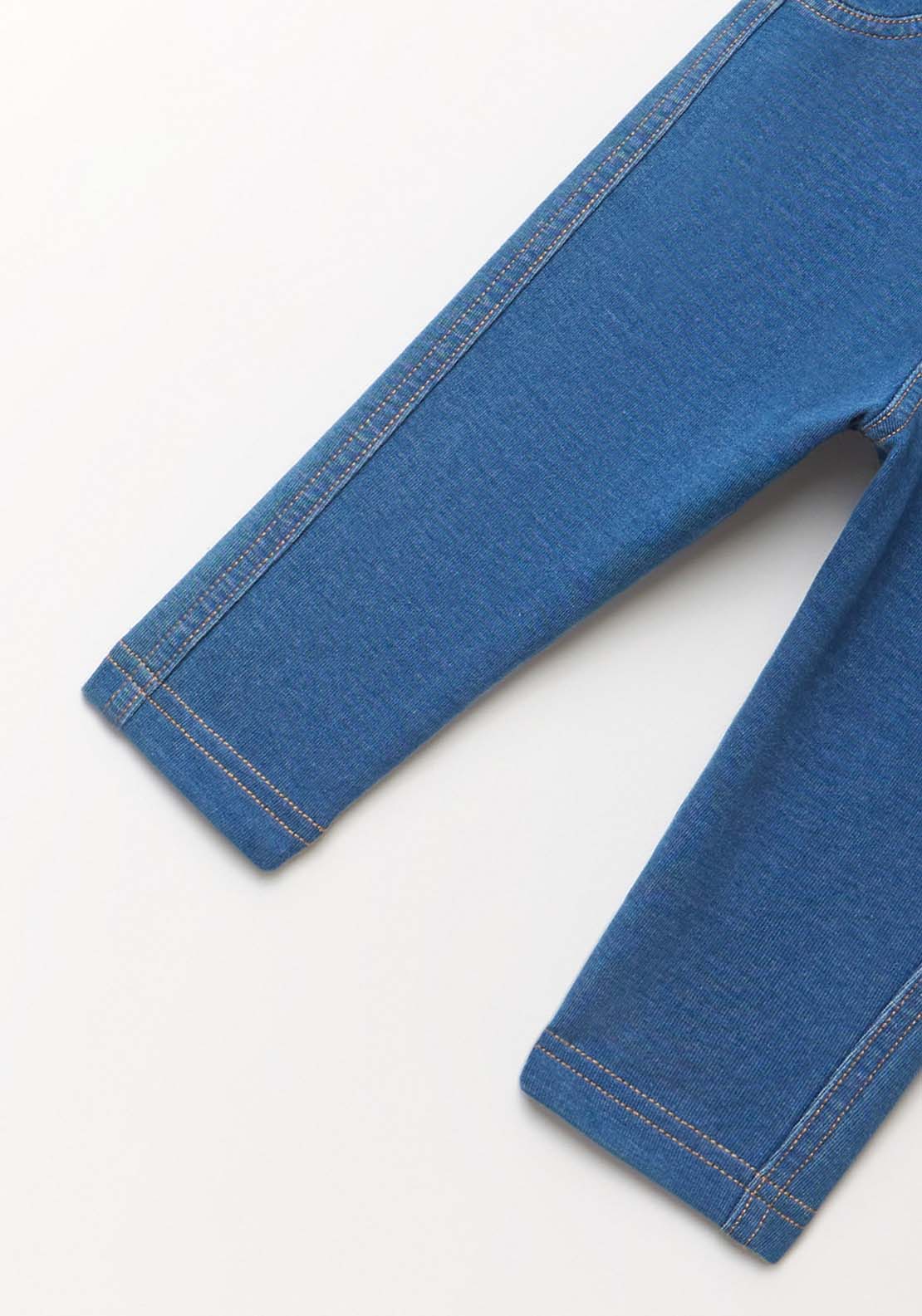 Terry Leggings - Denim Light Wash