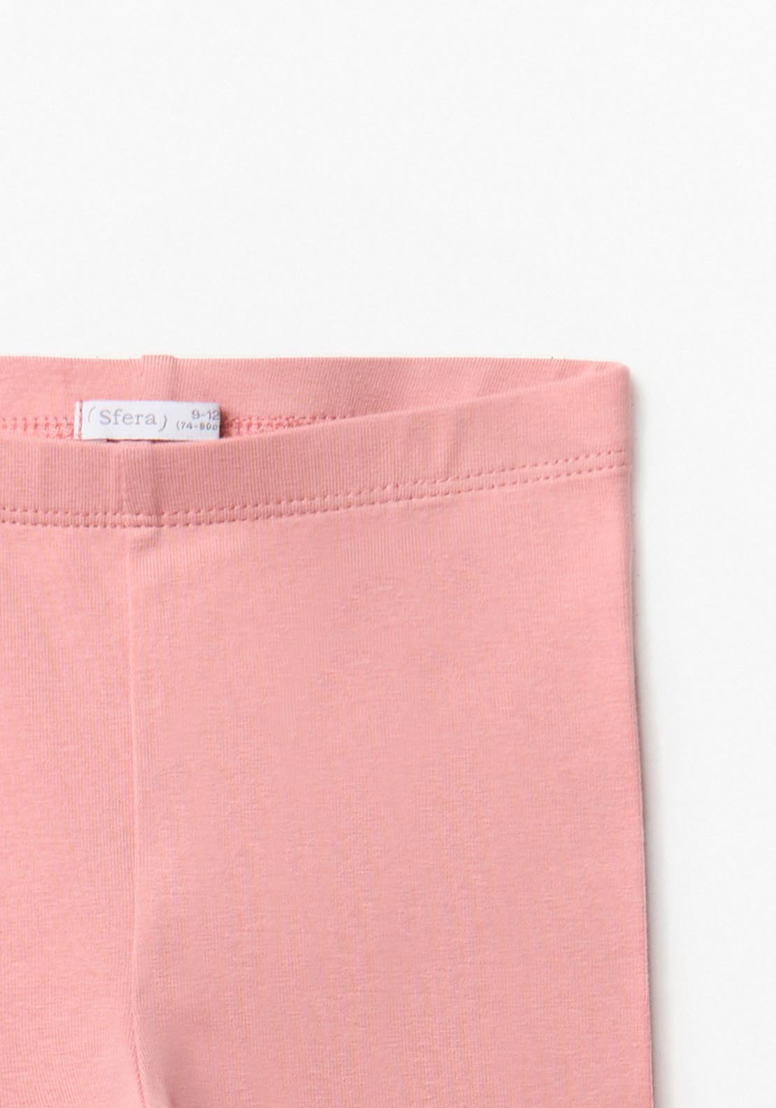 Sfera Basic Elastic Waistband Leggings - Pink 2 Shaws Department Stores