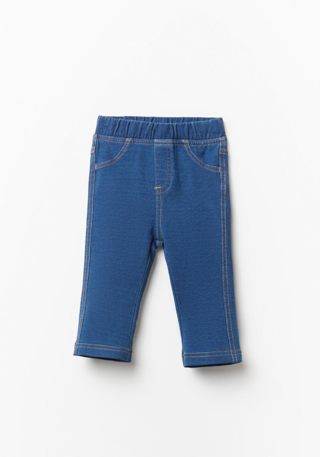 Terry Denim Leggings - Denim Medium Wash
