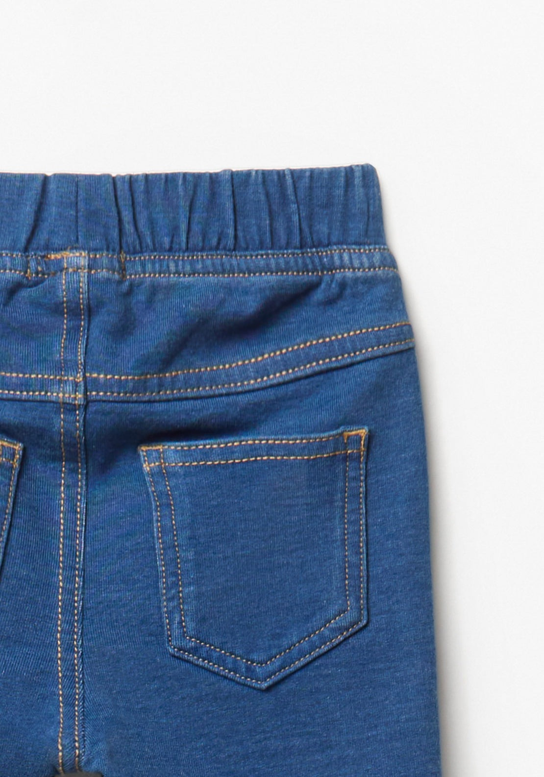 Terry Denim Leggings - Denim Medium Wash