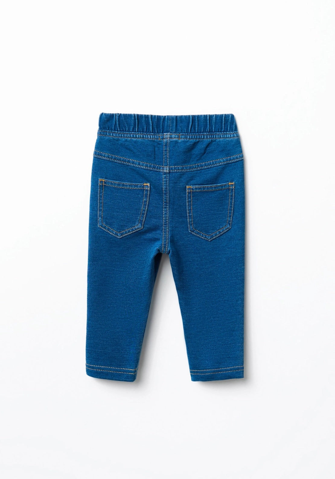 Denim Terry Leggings - Denim Medium Blue