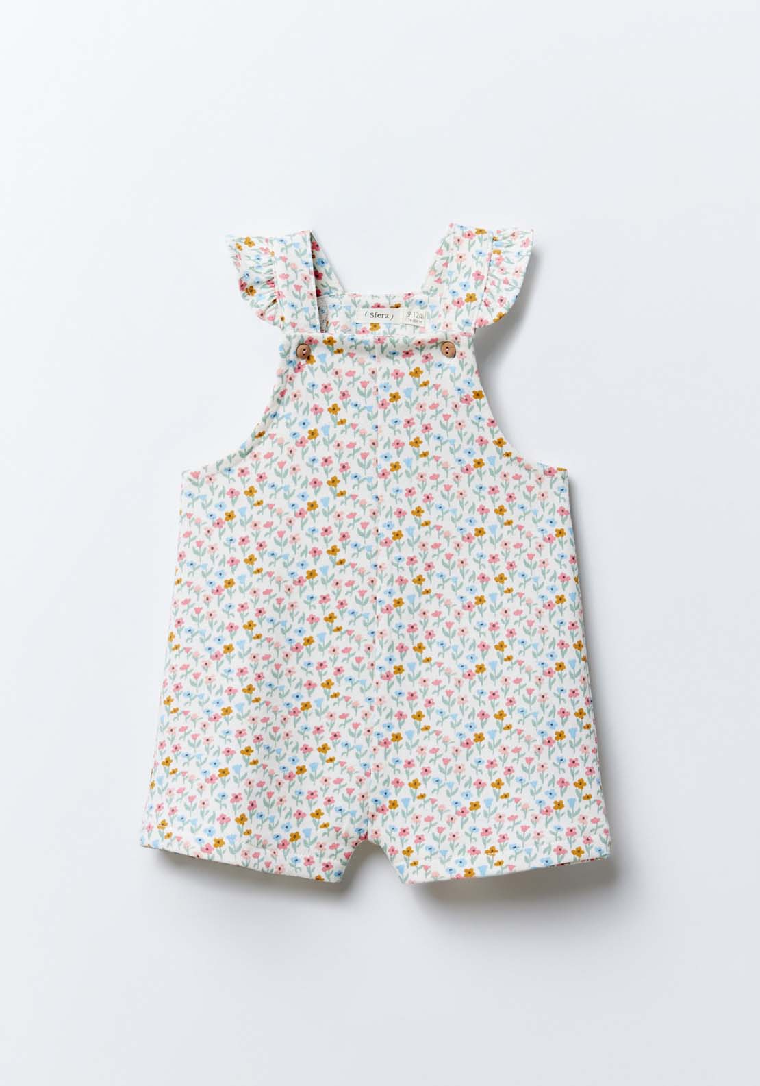 Sfera Baby girl romper - Ecru 1 Shaws Department Stores
