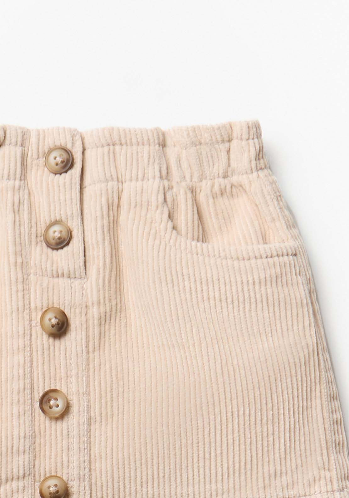 Corduroy Skirt - Cream