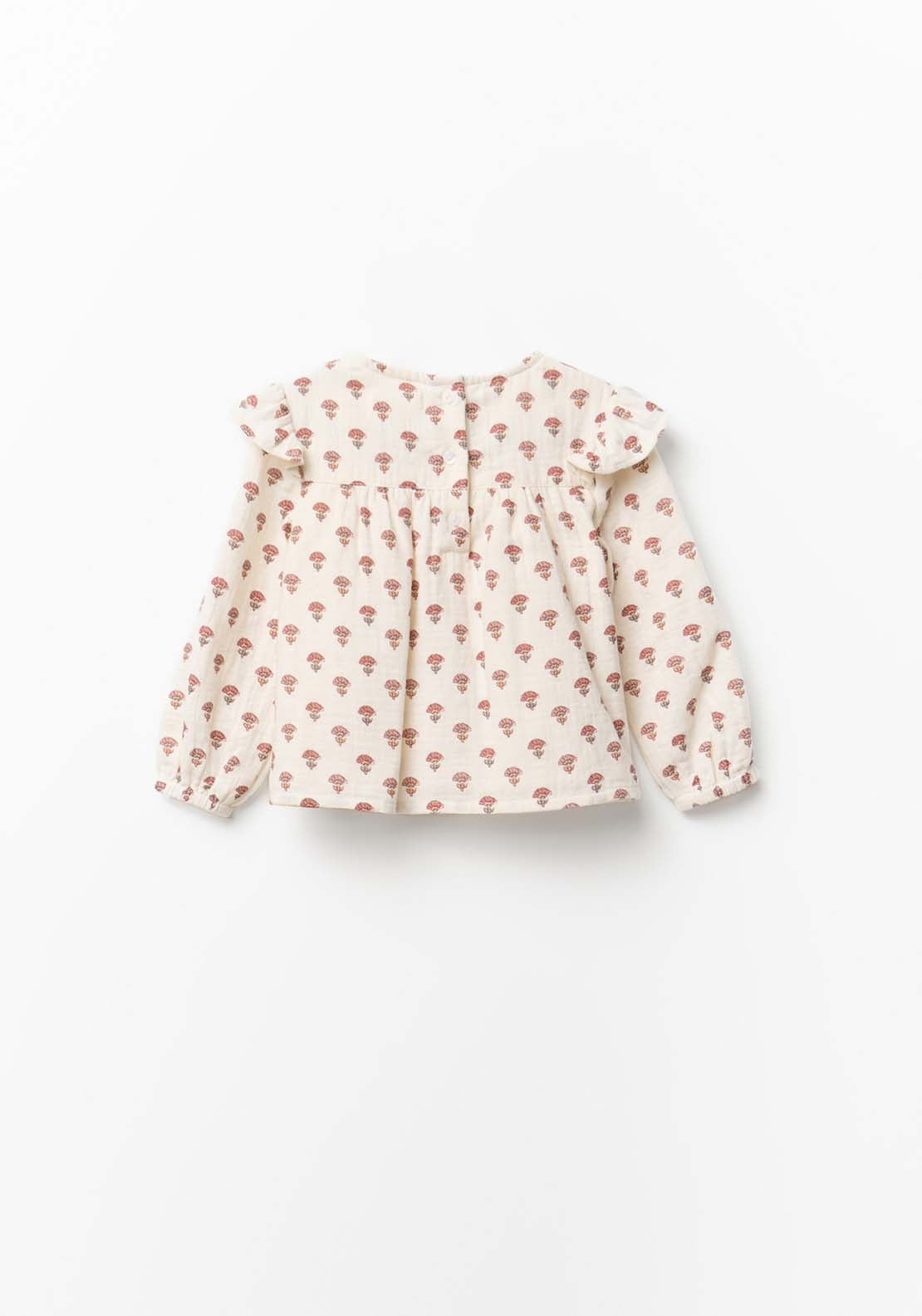 Long Sleeve Bambula Blouse - Cream